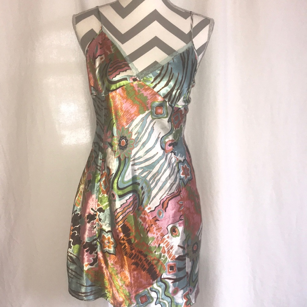 Beautiful Multi-Floral Spaghetti Strap Dress